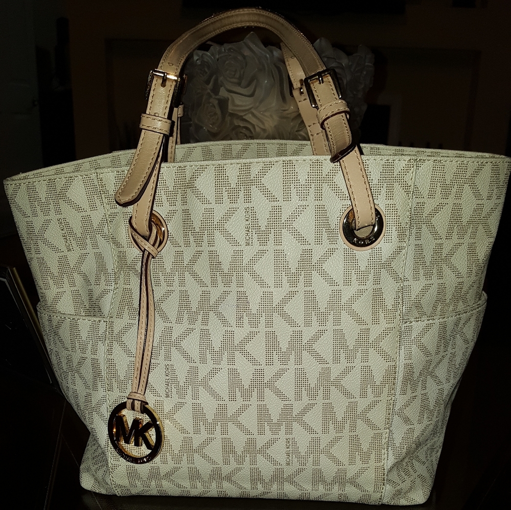 Michael's Kors Vanilla Monogram Tote
